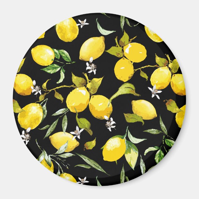 Watercolor lemons 7 magnet (Front)