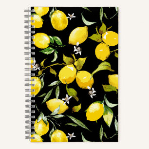 Watercolor lemons 7 notebook