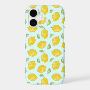 Watercolor Lemons and Leaves Pattern