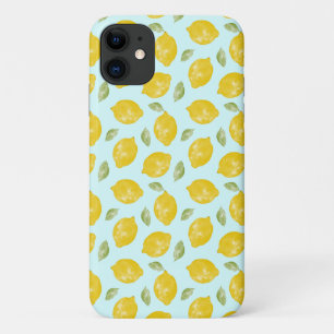 Watercolor Lemons and Leaves Pattern Case-Mate iPhone Case