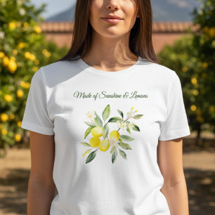 Watercolor Lemons Citrus Italy Tri-Blend Shirt