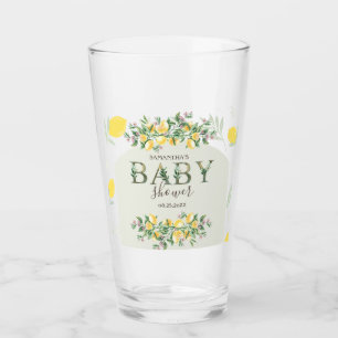 Watercolor Lemons Frame Glass