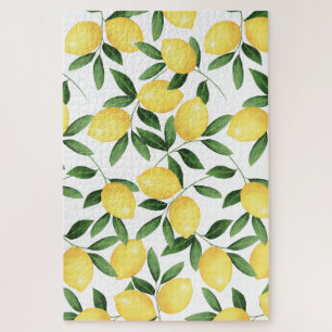 WATERCOLOR LEMONS JIGSAW PUZZLE