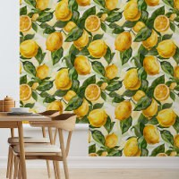 Watercolor lemons Kitchen Nursery