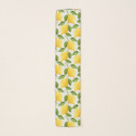 Watercolor lemons pattern scarf<br><div class="desc">Hand-drawn watercolor lemons pattern on beige background. Botanical illustration. Juicy and fresh fruit. Elegant design. Lovely and stylish pattern.</div>