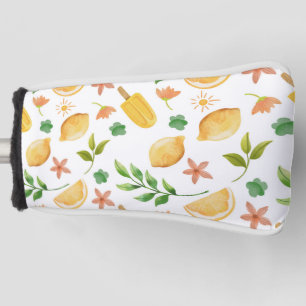 Watercolor Lemons & Popsicles Golf Head Cover