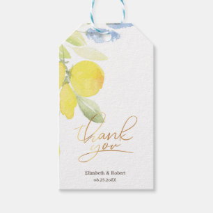 Watercolor Lemons Summer  Gift Tags