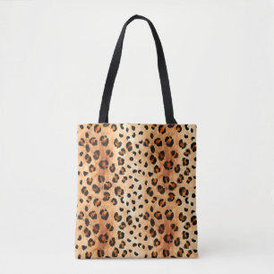 Watercolor Leopard Print: Exotic Fur Texture Tote Bag