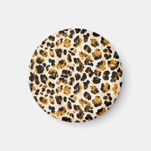 Watercolor leopard skin, tie-dye gradient. magnet