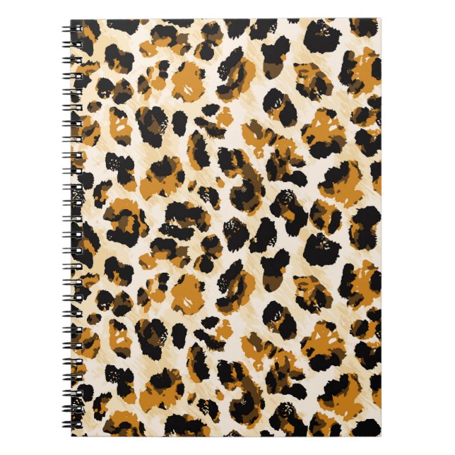 Watercolor leopard skin, tie-dye gradient. notebook (Front)