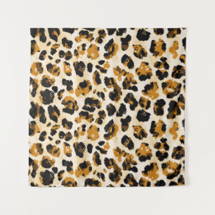 Watercolor leopard skin, tie-dye gradient. tapestry