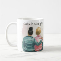 Watercolor Lesbian Couple Personalised