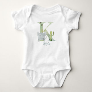 Watercolor letter K Baby Bodysuit