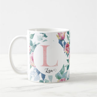 Watercolor letter L Coffee Mug