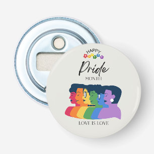 Watercolor LGBTQ PRIDE Month Party Bottle Opener