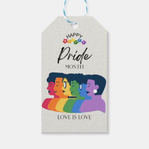 Watercolor LGBTQ PRIDE Month Party Gift Tags