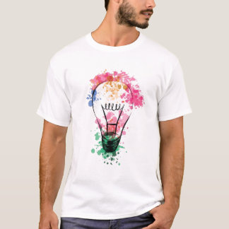 Watercolor Light Bulb T-Shirt