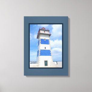 Watercolor lighthouse canvas print