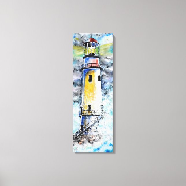 Watercolor - Lighthouse Canvas Print (Front)