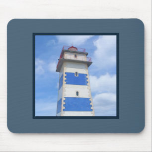 Watercolor lighthouse mouse pad