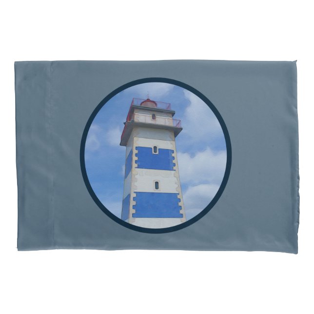 Watercolor lighthouse pillowcase (Front)