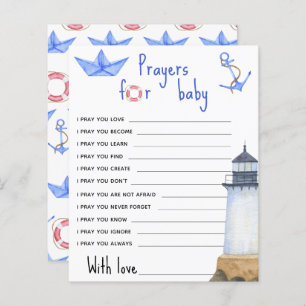 Watercolor Lighthouse - prayers for baby