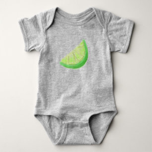Watercolor Lime Baby Bodysuit