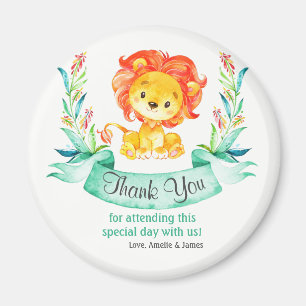 Watercolor Lion Thank You Magnet