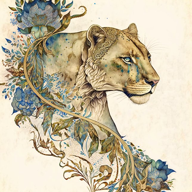 Watercolor Lioness 1 T-Shirt (Creator Uploaded)