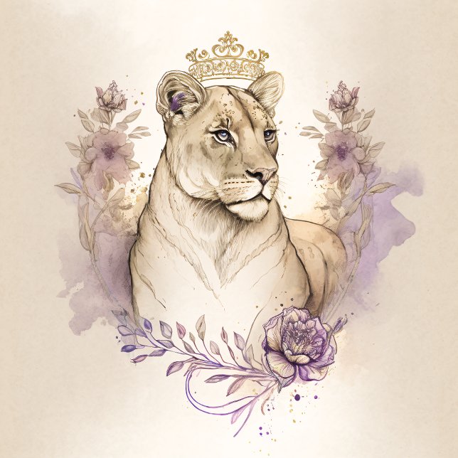 Watercolor Lioness 2 T-Shirt (Creator Uploaded)