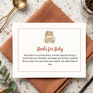 Watercolor Little Bun in the Oven Baby Shower Enclosure Card