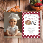Watercolor Little Cutie Pie Kids Birthday Invitation<br><div class="desc">Watercolor kids birthday party. Watercolor pie with jam kids birthday party.</div>