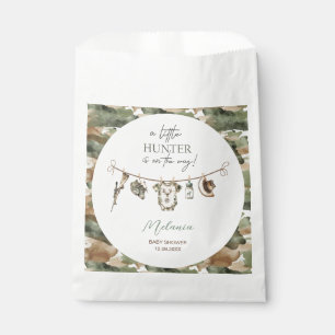 Watercolor Little Hunter baby shower Favour Bags
