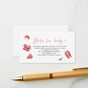 Watercolor little star Santa baby books for baby Enclosure Card