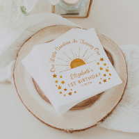Watercolor Little Sunshine 1st Birthday 