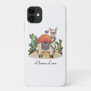 Watercolor llama With Cactus Case-Mate iPhone Case
