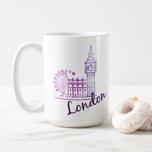 Watercolor London Big Ben Coffee Mug – British Art