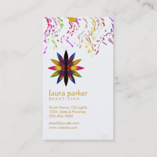 Watercolor Lotus Flower Yoga Meditation Health Spa Business Card