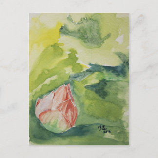 Watercolor Lotus Postcard