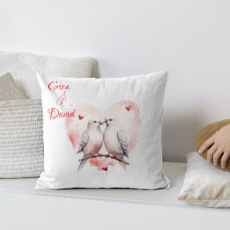 Watercolor Love | Custom | Valentine's Day Cushion