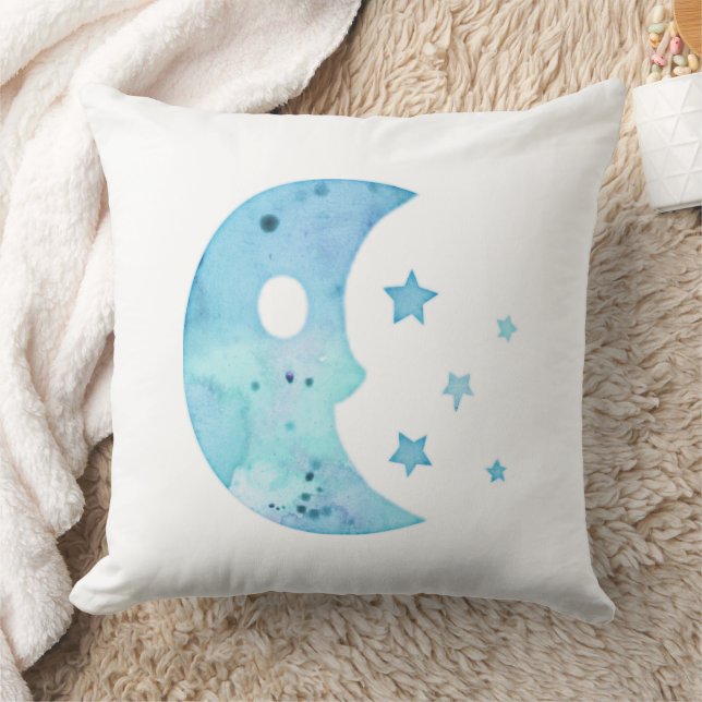 Watercolor Love You to the Moon And Back Cushion (Blanket)