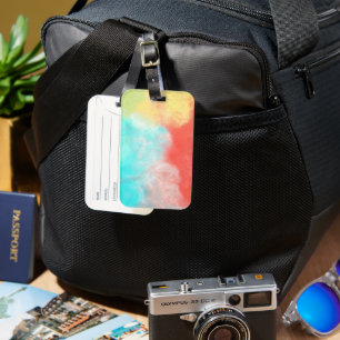Watercolor Luggage Tag