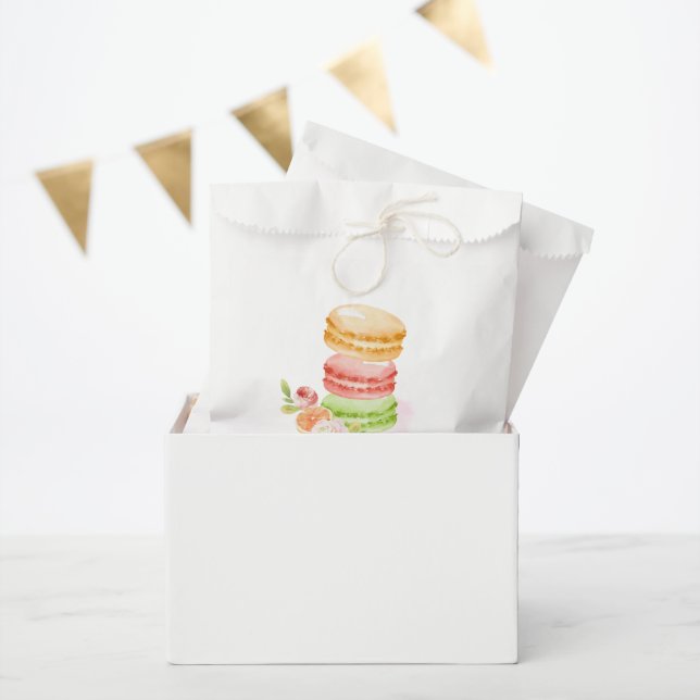 Watercolor Macaroons Favour Bags (Party)