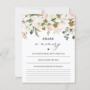 Watercolor Magnolia Share A Memory Card