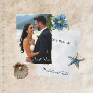 Watercolor Majestic Mia Beach Thank You Cards