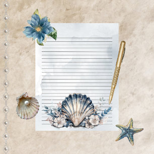 Watercolor Majestic Mia Stationary Paper