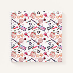 Watercolor Makeup Pattern Notebook