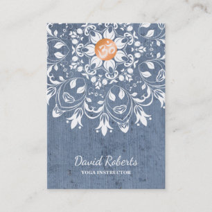 WATERCOLOR MANDALA LOGO CUSTOMIZED YOGA INSTRUCTOR BUSINESS CARD