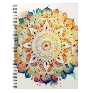 Watercolor Mandala Notebook