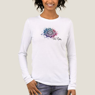 Watercolor Mandalia Sat Nam T-shirt Tri-Blend Shirt